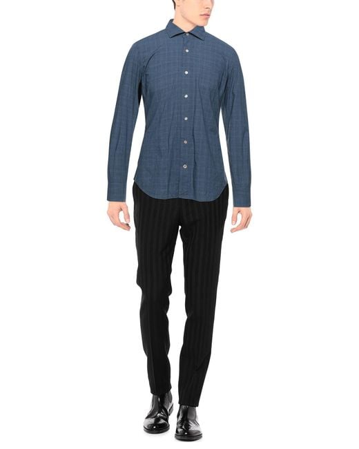 Mazzarelli Blue Shirt for men
