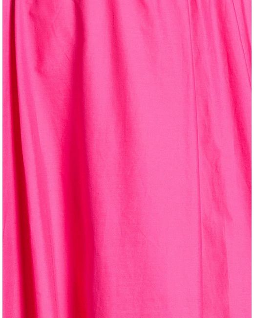 Haveone Pink Midi Skirts