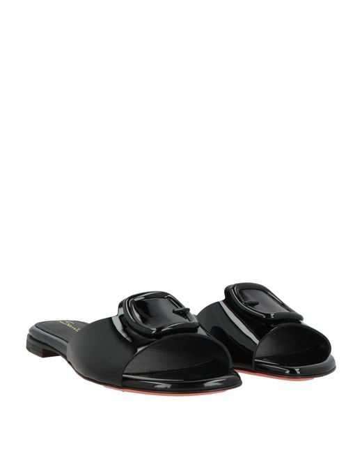 Santoni Black Sandals