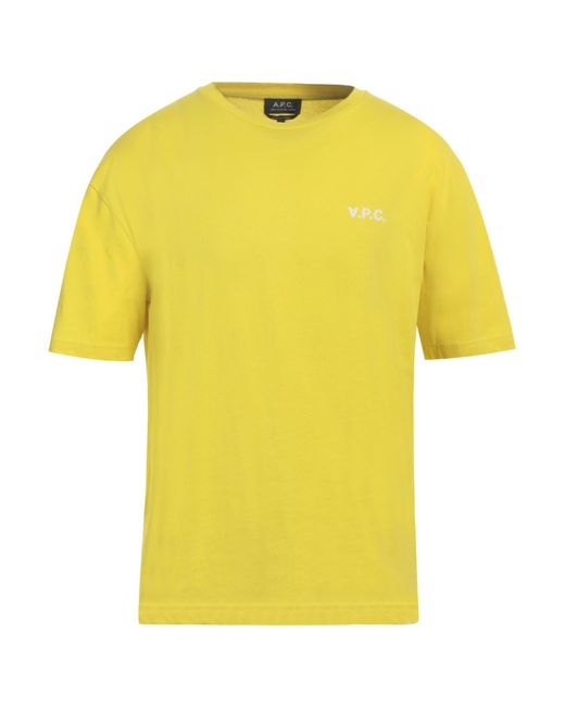 Camiseta A.P.C. de hombre de color Yellow