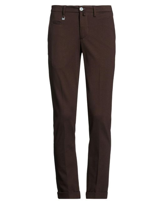 Barbati Brown Dark Pants Viscose, Polyamide, Elastane for men