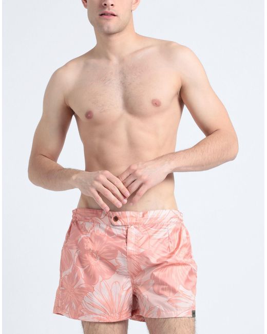 Aspesi Pink Swim Trunks for men