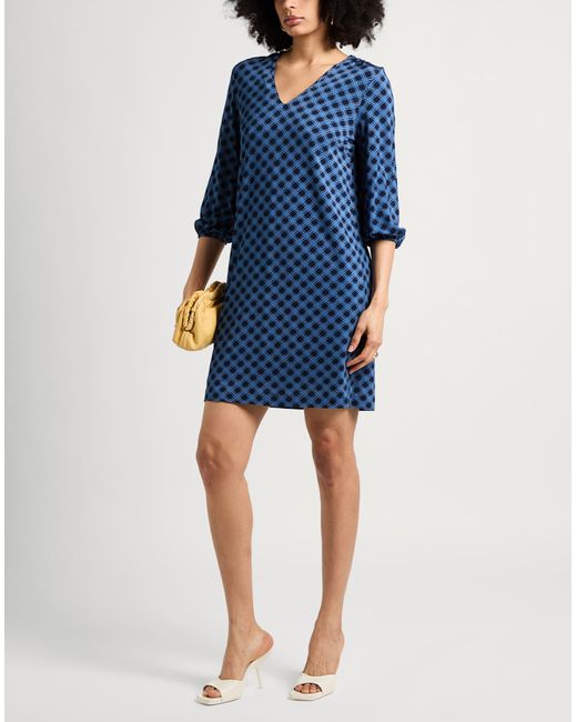 Caractere Blue Mini-Kleid