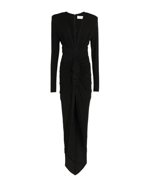 Alexandre Vauthier Black Maxi Dress