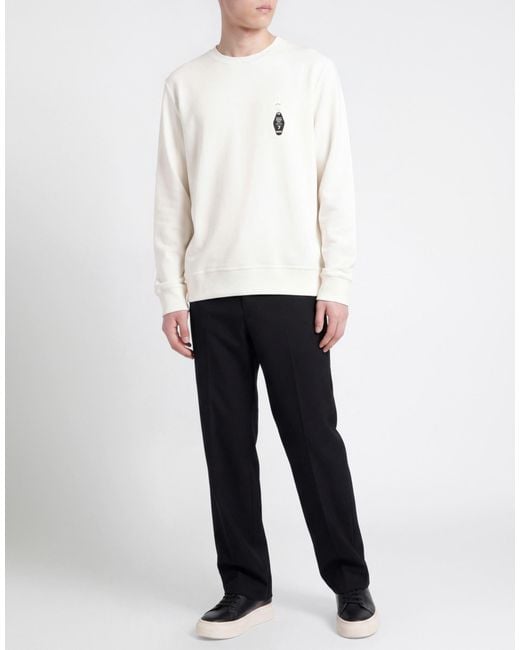Ih Nom Uh Nit White Sweatshirt Cotton, Elastane for men