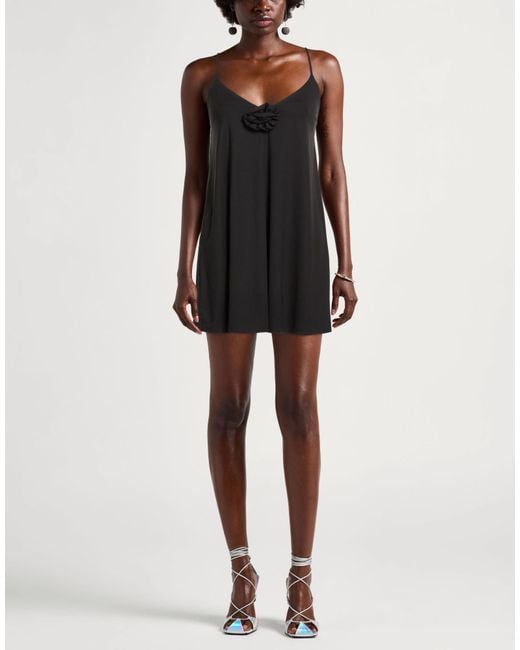 Fisico Black Mini Dress Polyamide, Elastane