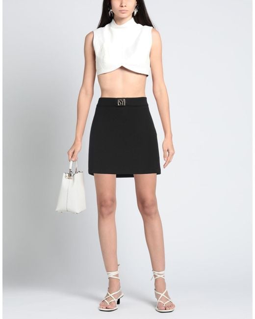 SEVENTY VENEZIA Black Mini Skirt