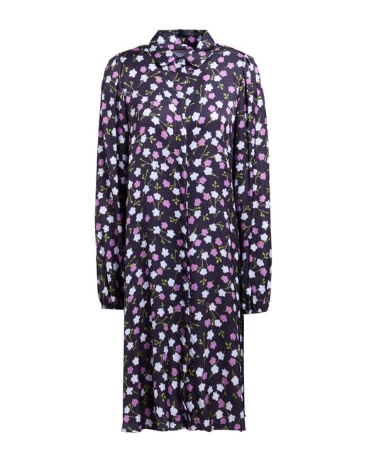 Robert Friedman Blue Midi-Kleid