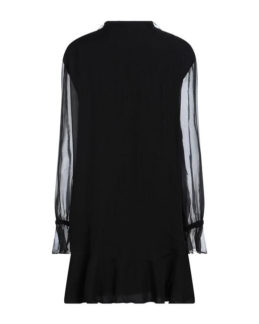 Moschino Black Mini Dress Silk