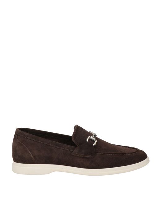 Luigi Borrelli Napoli Brown Loafers Leather for men