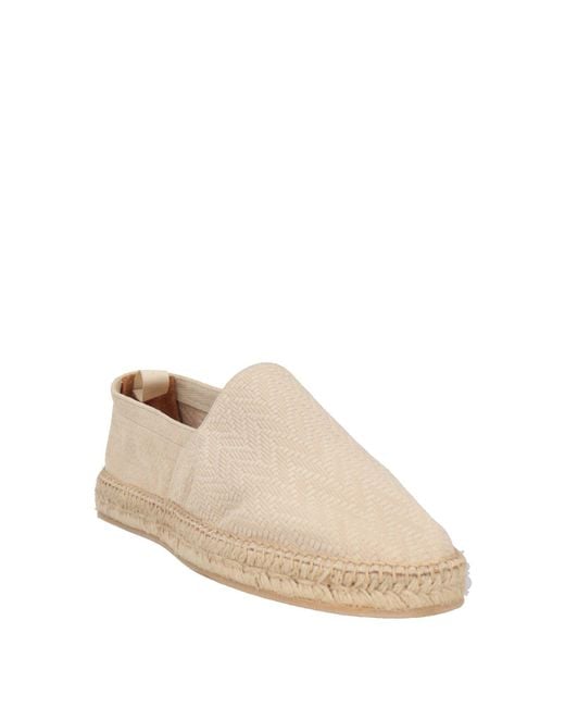Eleventy Natural Ivory Espadrilles Leather for men