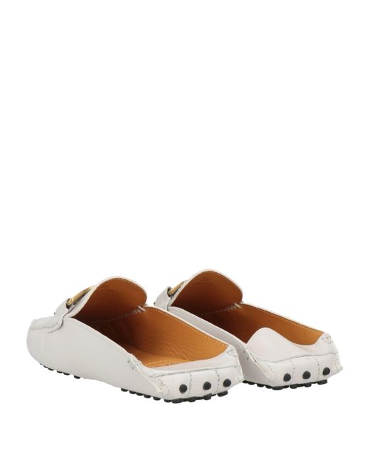 Tod's White Mules & Clogs