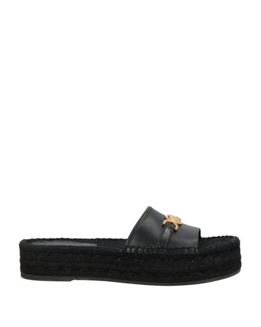 Versace Black Espadrilles Calfskin