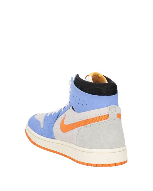 Nike Blue Pastel Sneakers Leather, Textile Fibers for men