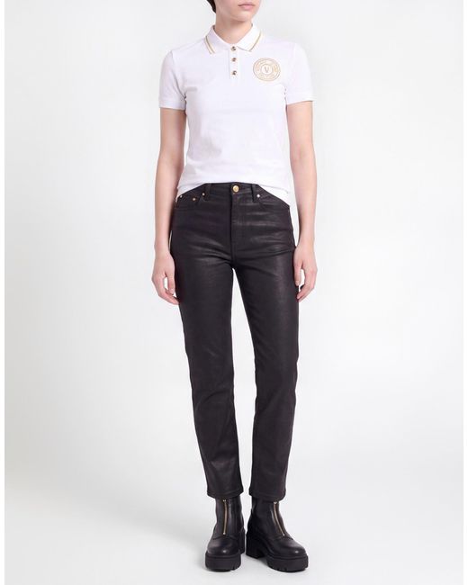 Versace Jeans Couture White Polo Shirt Cotton