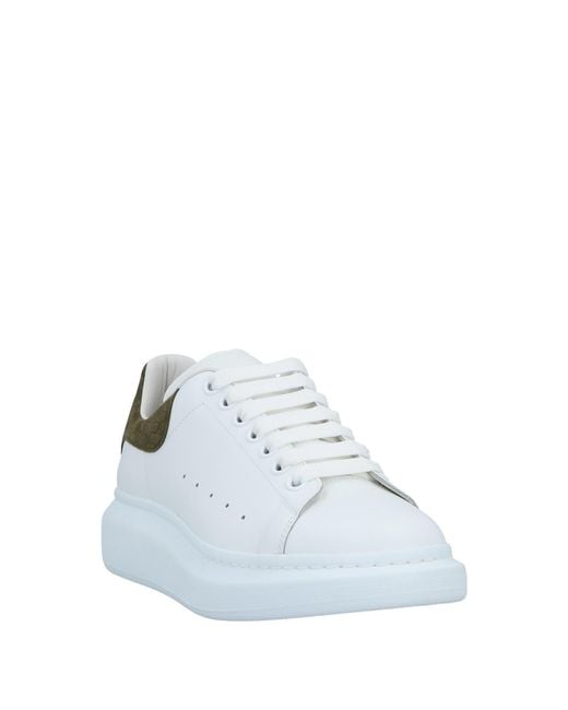 McQueen White Sneakers Soft Leather for men