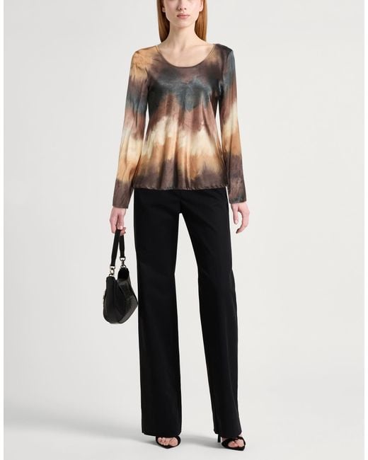 Manila Grace Brown Top Viscose