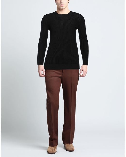 SAPIO Black Sweater Virgin Wool for men