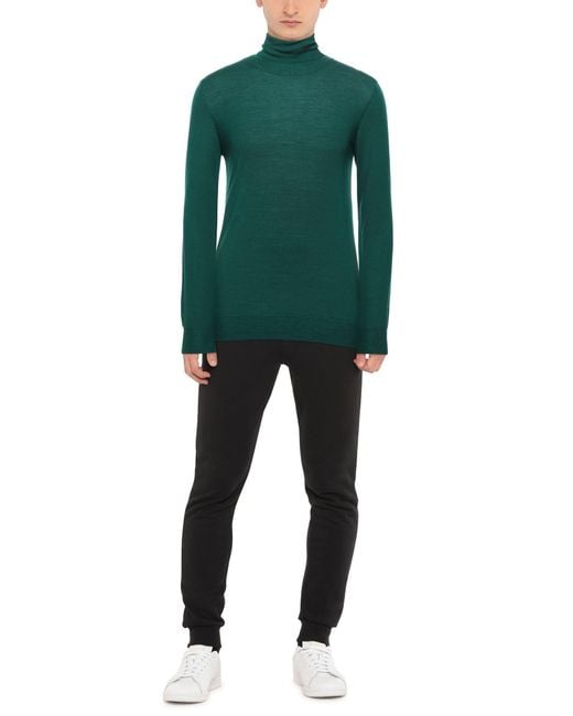 Paolo Pecora Green Turtleneck for men