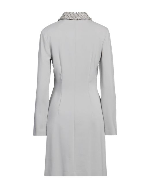 Alberta Ferretti Gray Mini Dress