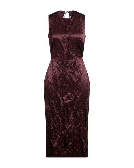 Del Core Purple Midi Dress