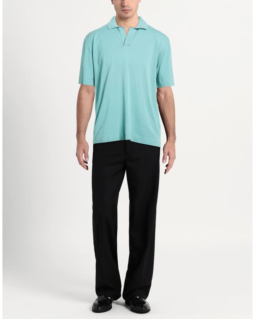 FILIPPO DE LAURENTIIS Blue Sweater Cotton for men