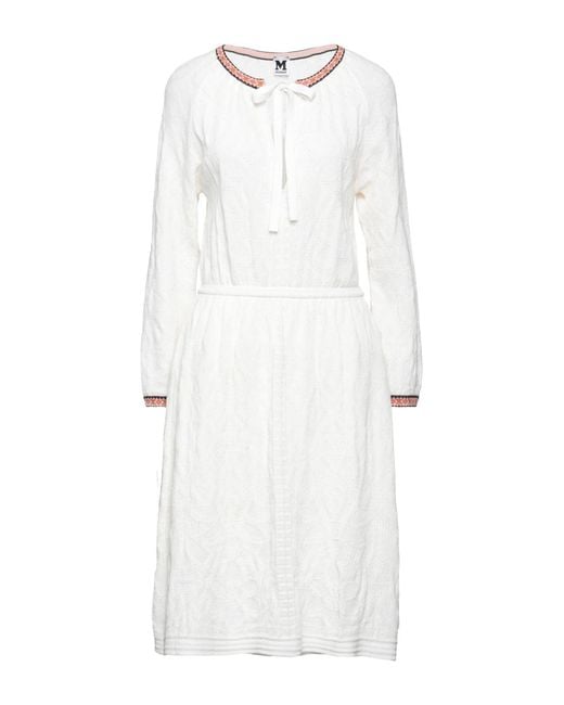 Missoni White Midi Dress Viscose, Cotton, Wool, Polyester, Polyamide