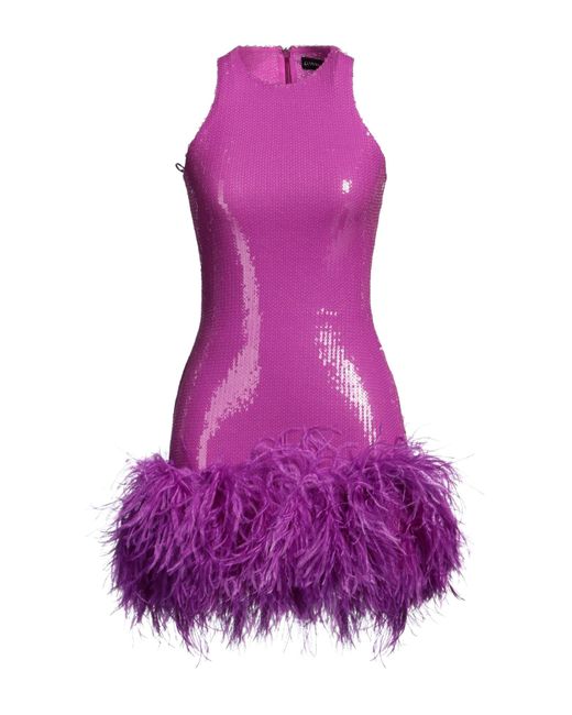 David Koma Purple Mini Dress
