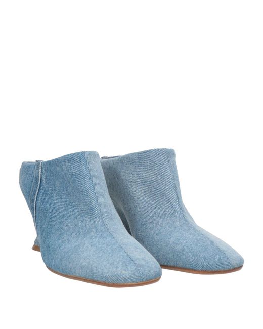 Dries Van Noten Blue Mules & Clogs