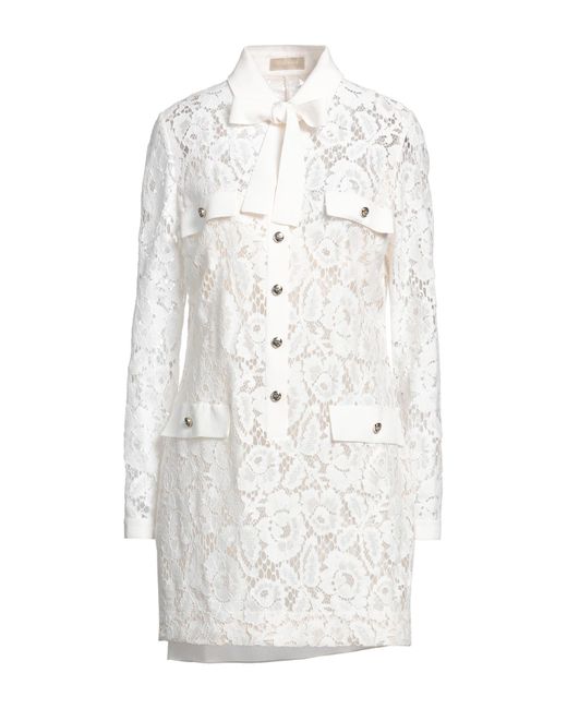 Elie Saab White Mini Dress