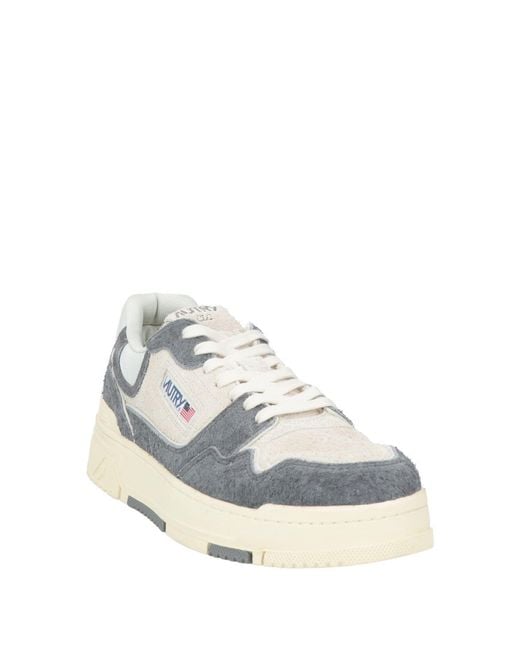 Autry White Sneakers Leather, Textile Fibers for men