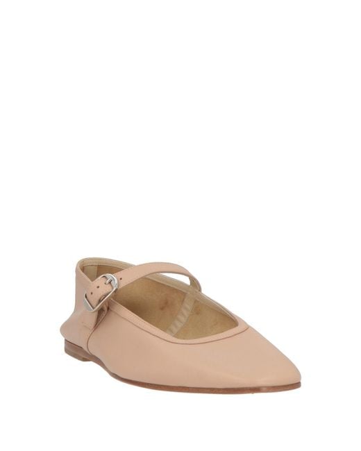 Le Monde Beryl Natural Blush Ballet Flats Leather