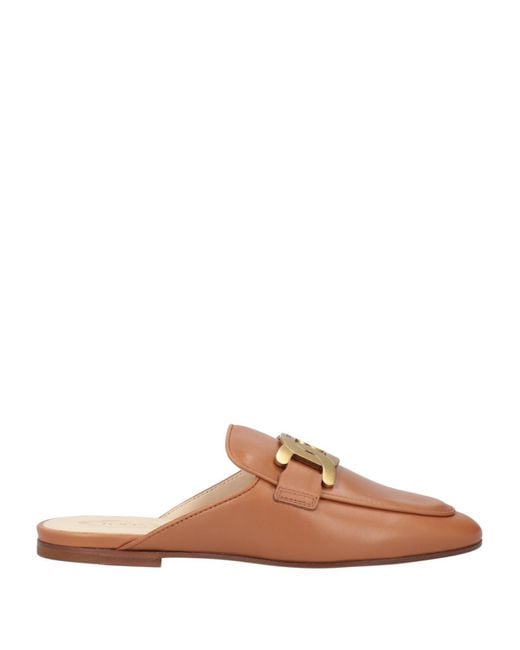 Tod's Brown Mules & Clogs