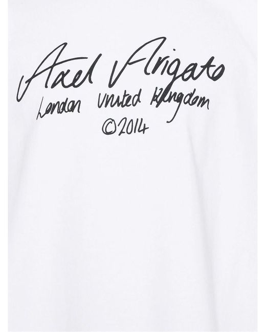 T-shirt en coton à logo imprimé Axel Arigato pour homme en coloris White