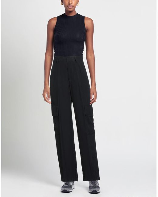 Soallure Blue Pants Viscose, Polyester