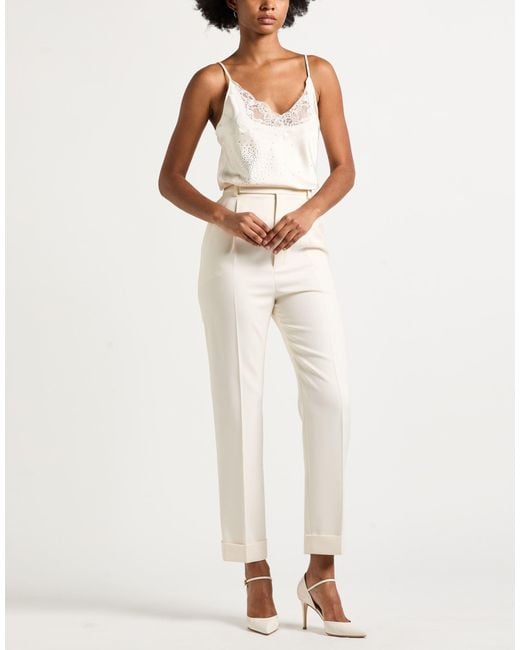 GIUSEPPE DI MORABITO White Top Polyester, Elastane