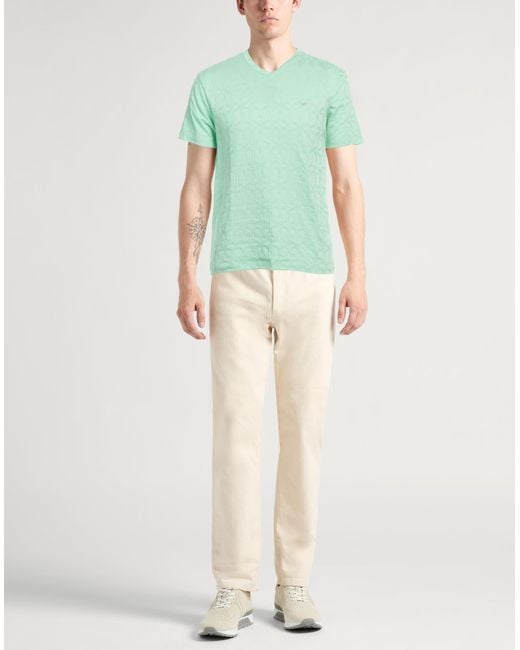 Emporio Armani Green T-shirt for men