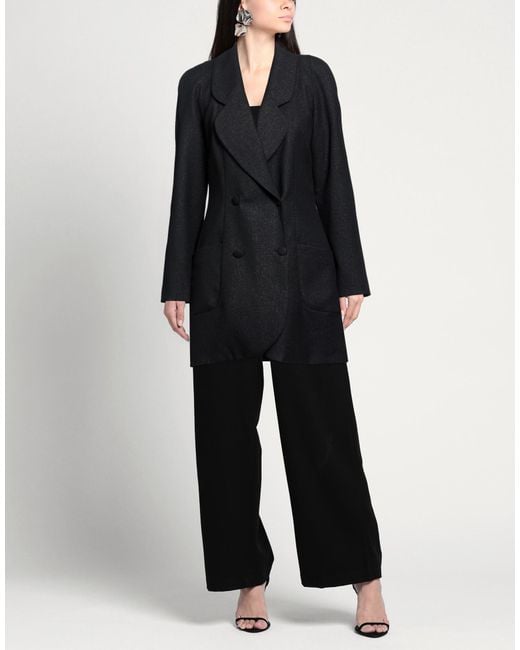 MVP WARDROBE Black Blazer Viscose, Polyester, Metallic Fiber, Polyamide, Elastane
