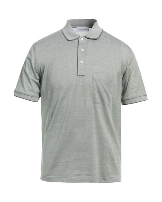 Gran Sasso Gray Polo Shirt for men
