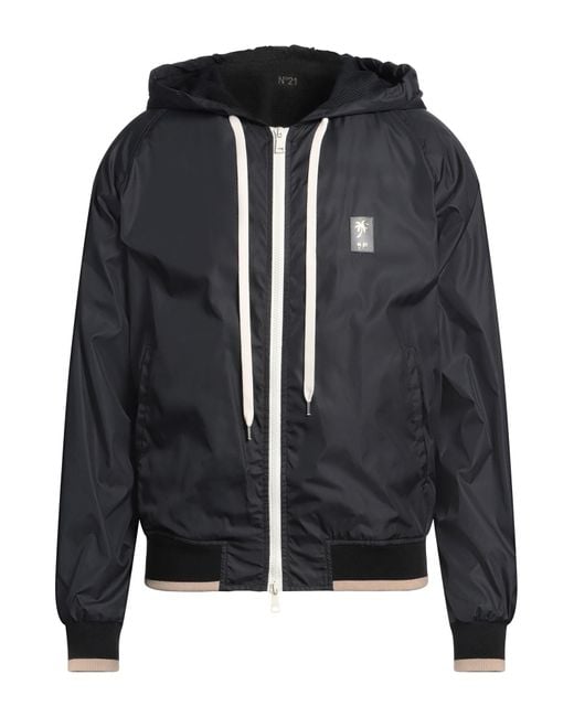 N°21 Black Jacket Polyamide, Paper for men