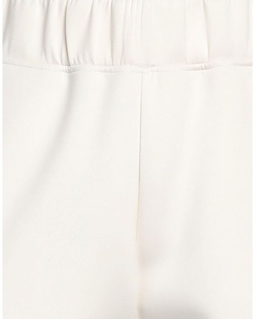 Jijil White Pants Polyester, Elastane