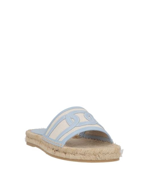 Tod's White Espadrilles