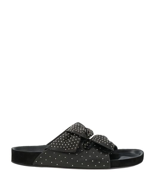 Isabel Marant Black Sandals Lambskin