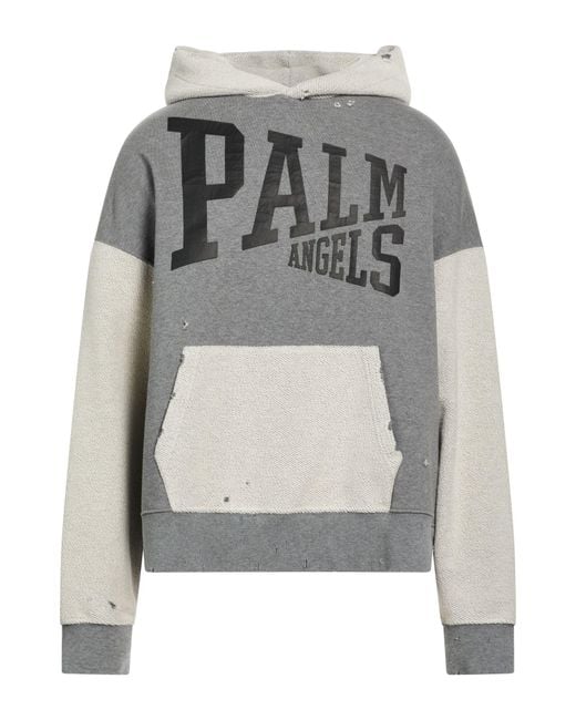 Palm Angels Gray Sweatshirt Cotton for men