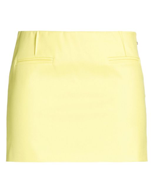 Patrizia Pepe Yellow Mini Skirt