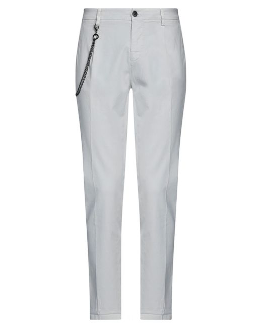 Mason's Gray Light Pants Cotton, Lyocell, Elastane for men