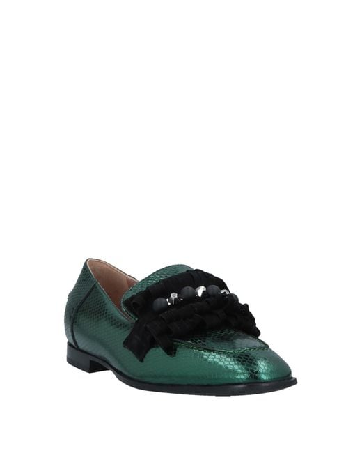 Pollini Green Loafer