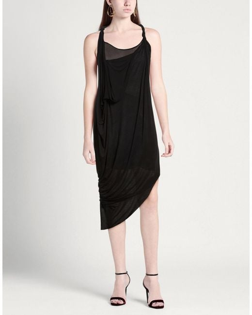 Giovanni Cavagna Black Midi Dress