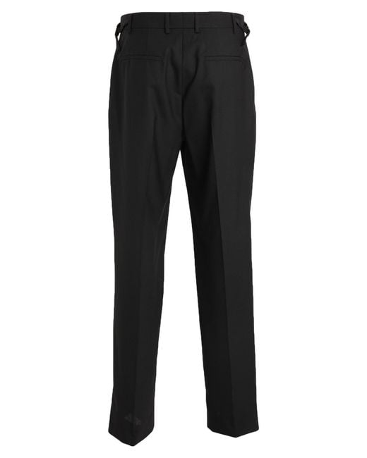 Versace Black Pants Virgin Wool for men