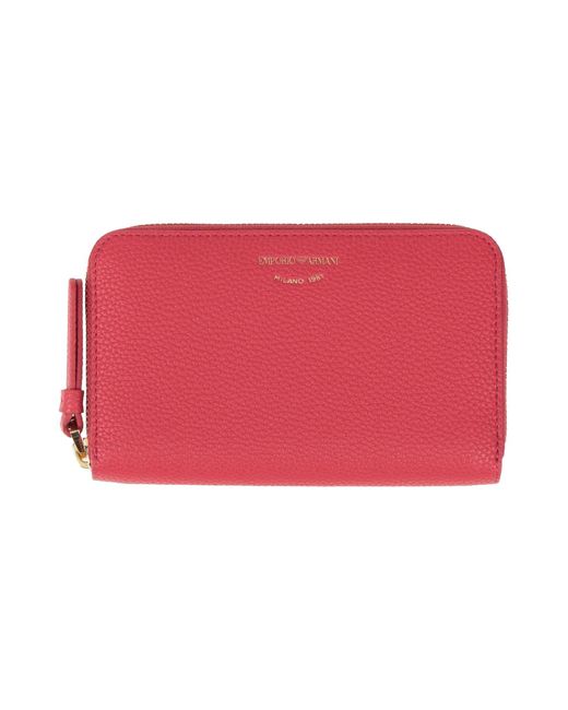 Emporio Armani Wallet in Red | Lyst UK